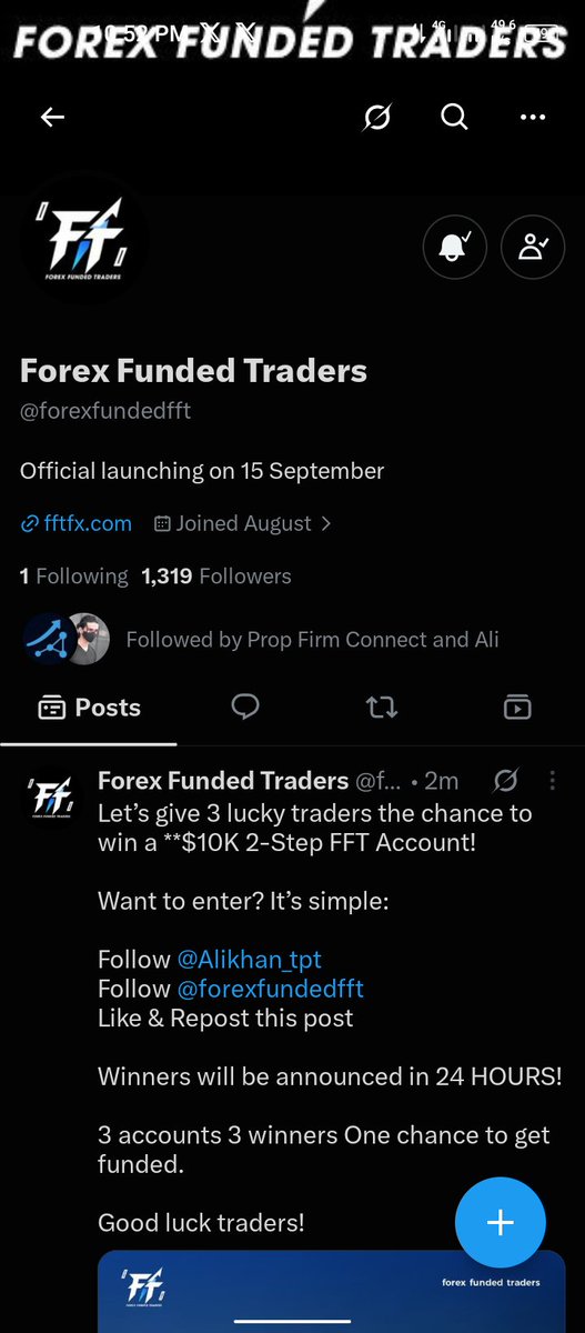 abdulsalis9090's tweet photo. @Alikhan_tpt @forexfundedfft I hope I will be among the winners 🏆🙏 of this legit prop firm account https://t.co/VkZxHSkie8