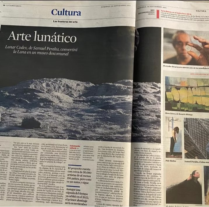 Semaphore's tweet photo. Mind-blowing news! There are now 1500+ indexed articles, interviews, and videos on the #LunarCodex and its arts laureates! 
> https://t.co/ug9Dgo8DuJ

Read about one of the most ambitious global arts project since NASA's Voyager Golden Records project.

Excelsior! https://t.co/uwttNwKueu