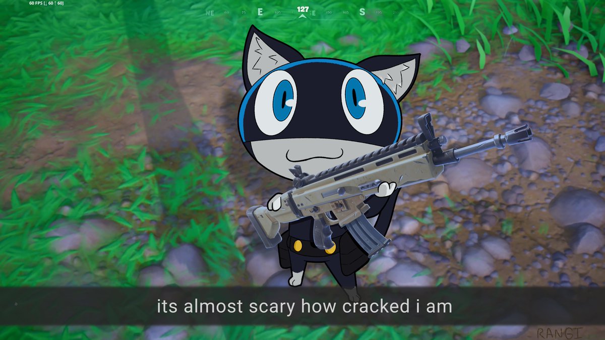 Flygona780's tweet photo. How did this stupid cat get into Fortnite https://t.co/pZeg1NTOfH
