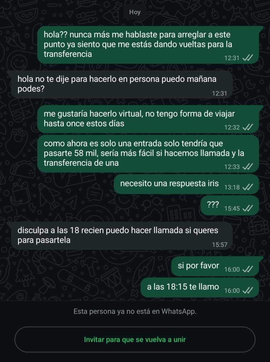 kooguies's tweet photo. aparte de que me daba vueltas con la entrega de la entrada decidió borrarse de todos lados y no hacerse cargo de lo que hizo la forra https://t.co/LY3gYNwrP7