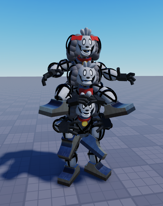 r0ttenArt's tweet photo. #pillarchase #palpercy skin concept where it's just the 3 poodle pals stacked on top of eachother https://t.co/3D48t8116W