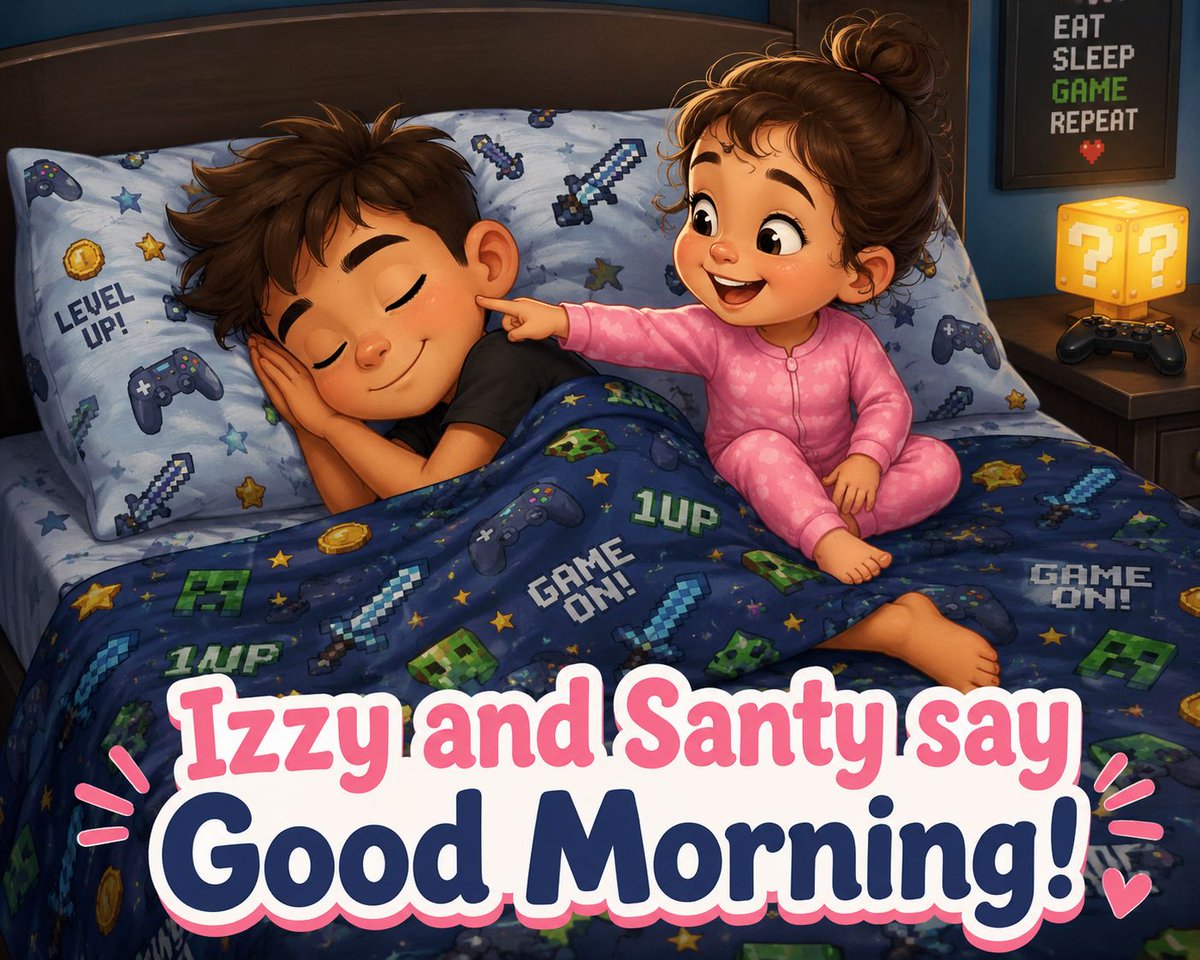 bielzeus's tweet photo. Every morning, Isabelle races to her brother’s room, thrilled to find him still asleep. She pokes him awake, he says “Good morning, ” and they snuggle before giggles and chaos take over. https://t.co/GQcIfUtloD