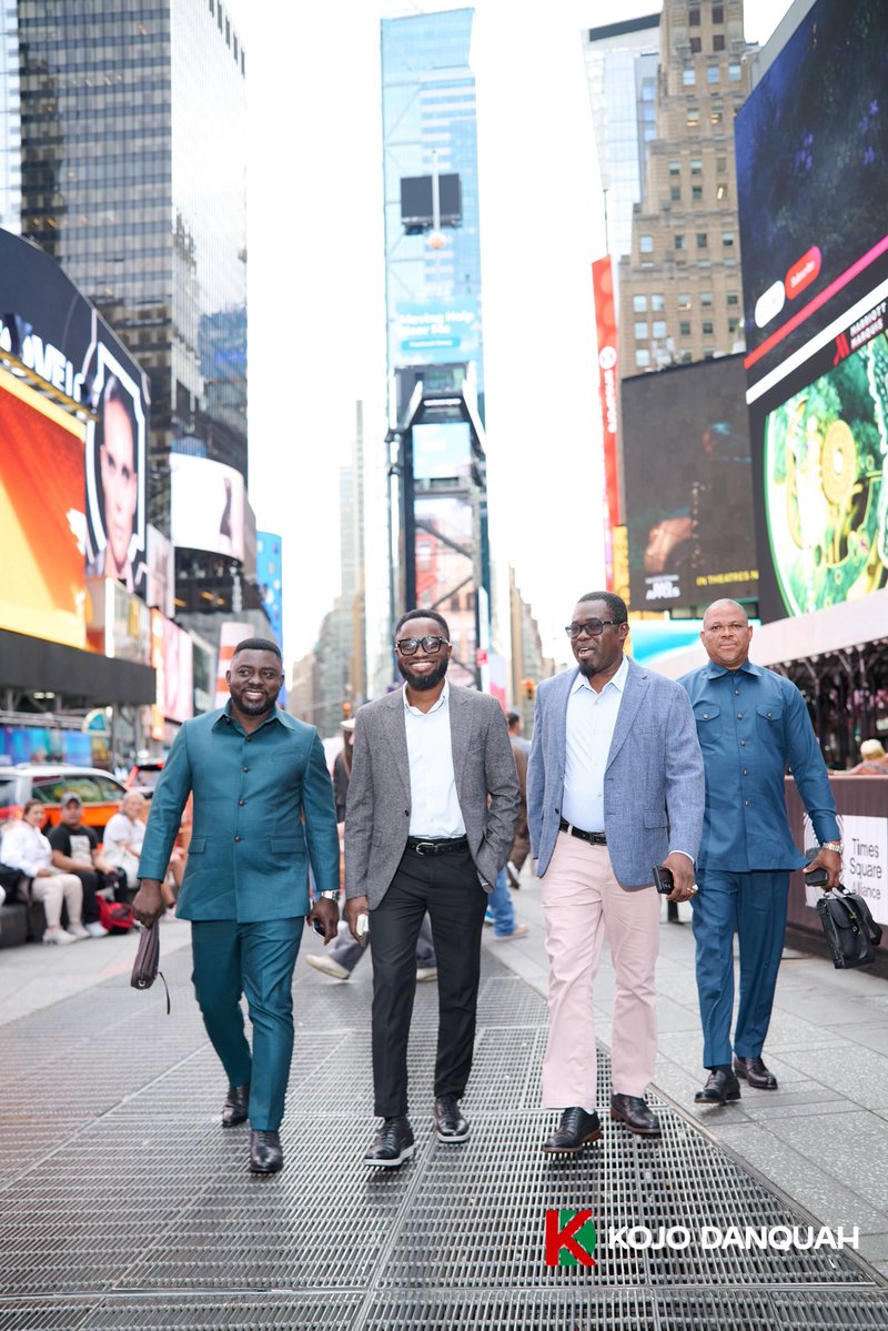 KojoDanquaah's tweet photo. From Accra to New York City ,Watching our President address the UN General Assembly was a powerful reminder of the impact and voice Ghana carries globally. Incredibly grateful to be part of this experience and delegation and happy to have my brothers too on this. https://t.co/Ax6jxb6XoY