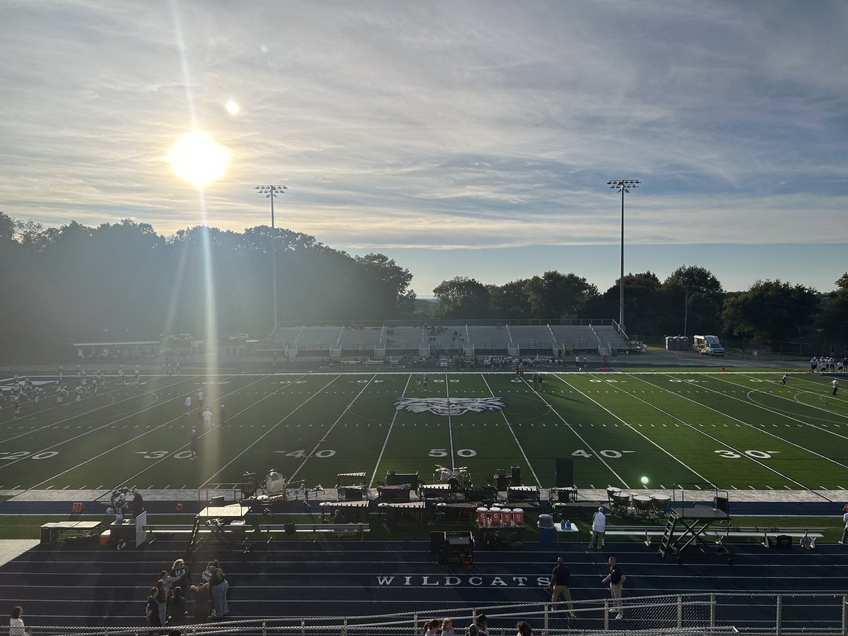 EvanWheaton's tweet photo. Week 5 🏈

Midseason already?

New Oxford (2-2, 0-1) is here at Dallastown (1-3, 1-0) for an SCAC Division I clash. Wildcats are coming off their first win after a demanding non-league slate.

Kickoff at 7 p.m., full coverage for @Pa_Preps to come!

@wearetheox | @DTown_Football https://t.co/BYCGVomyF3