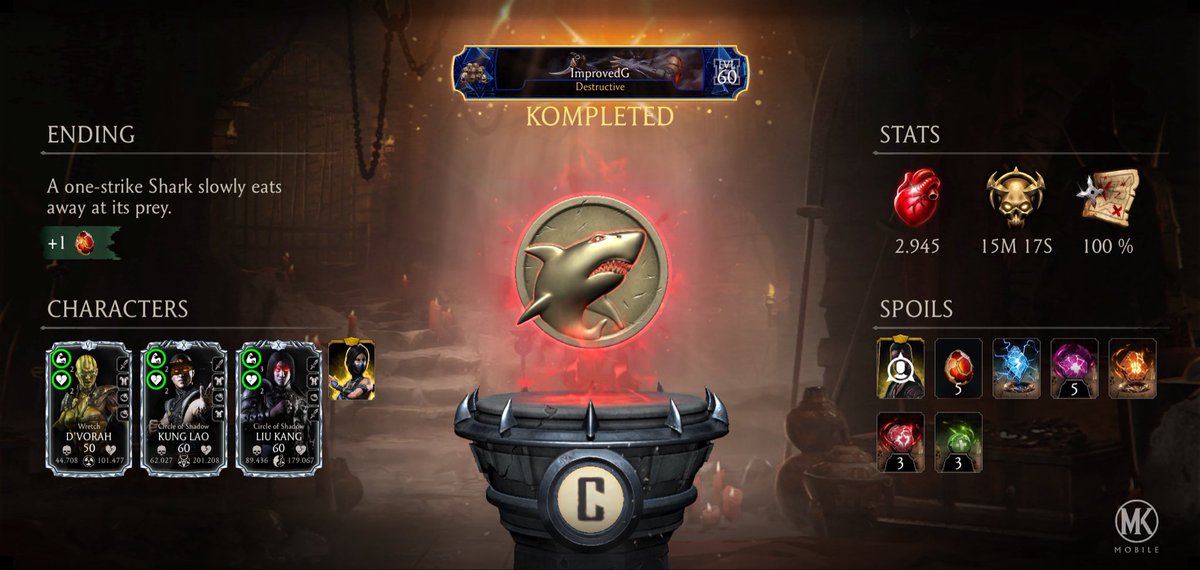 Iulian_IG's tweet photo. I just completed a Krypt Run in Mortal Kombat mobile! Check out my stats. https://t.co/6pJ3IW6jpV