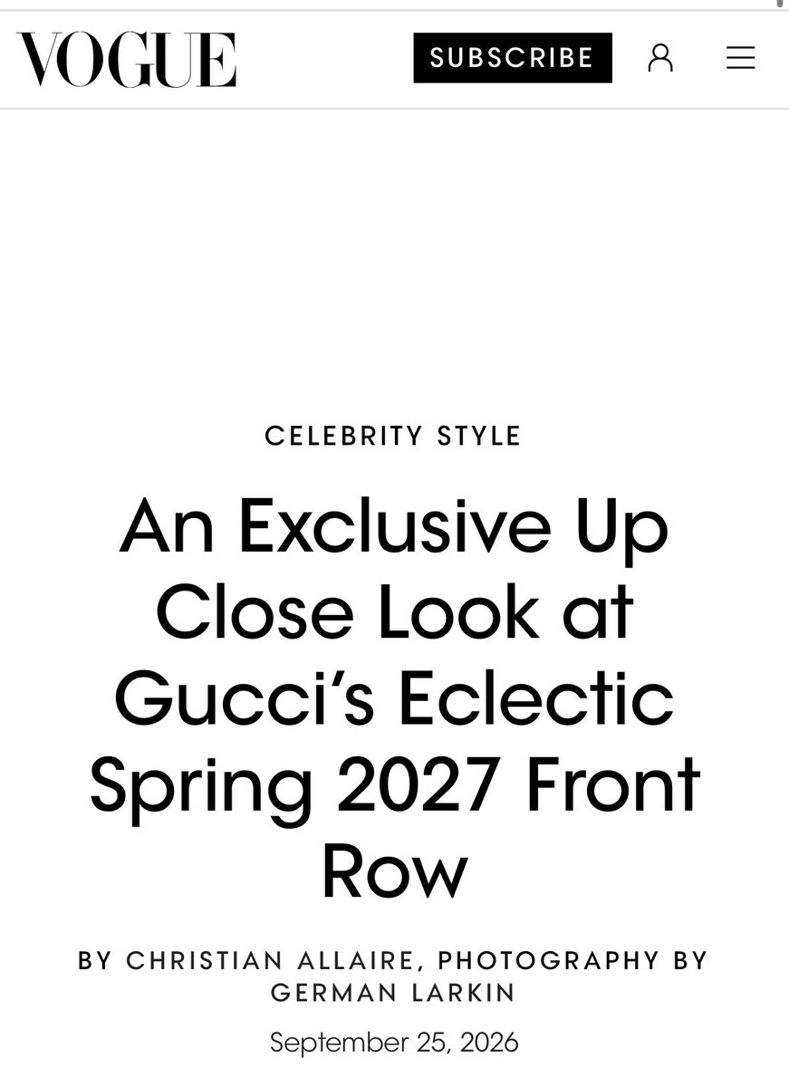 BrinityNews's tweet photo. Brinity is featured in this Vogue article on Gucci’s front row 

TRINITY TATUM AT GUCCI https://t.co/AqXMrXxQRQ