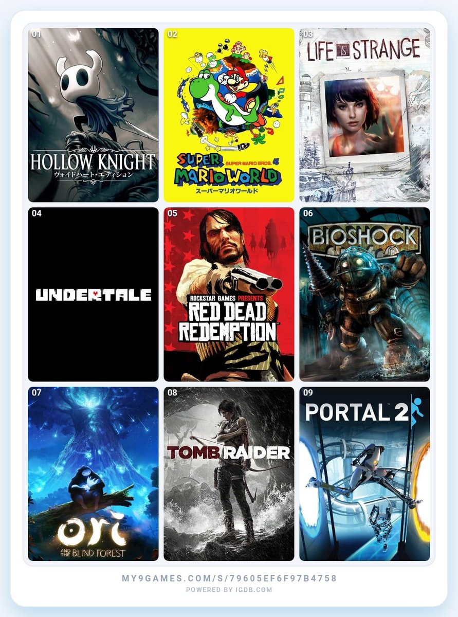 gubi_zin's tweet photo. 9 jogos que me moldaram (tinha tantos outros que queria botar mas esses são os mais bbds) https://t.co/1qIwHW4SBI