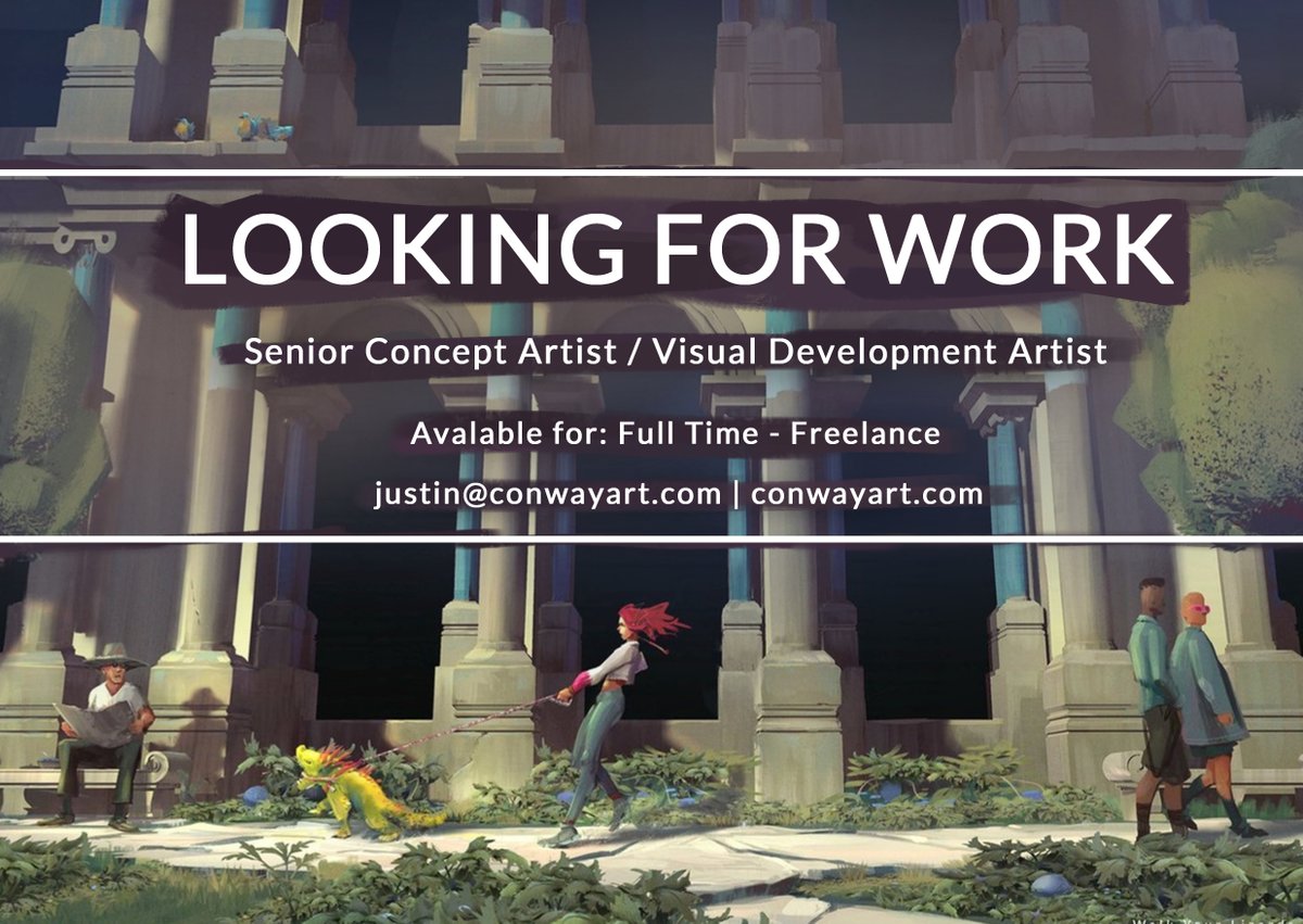 ConwayArt_'s tweet photo. Hi I'm looking for work and would appreciate the shares or connections.
>> https://t.co/sYn3l8DjXi <<My portfolio website
#conceptart #visualdevelopment #gamedev https://t.co/N0qPdWrACh