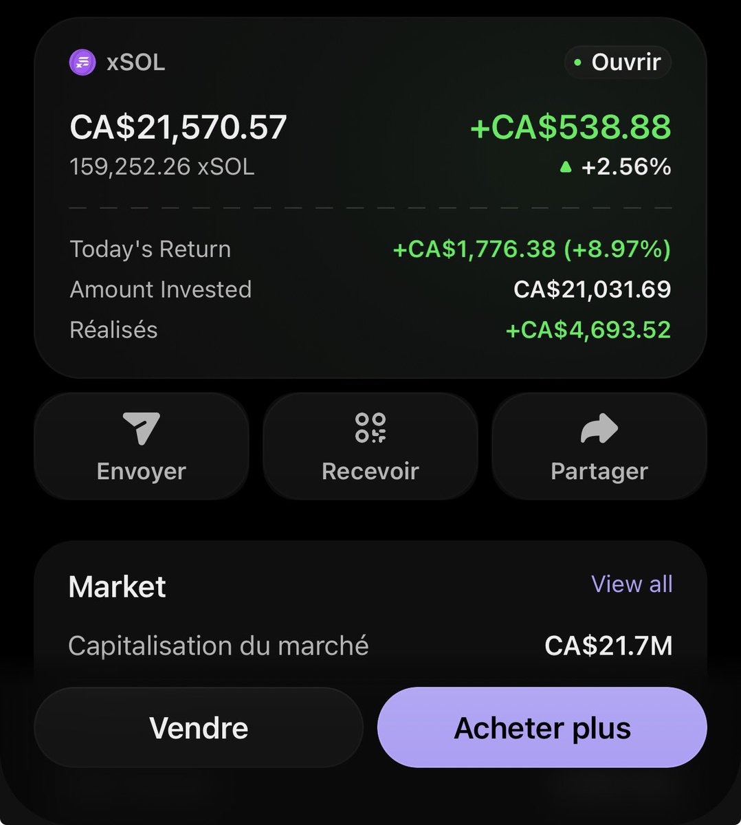 qcxsol's tweet photo. PnL with only using $xSOL , thanks to @hylo_so and @solana https://t.co/VQDE3YvLYC