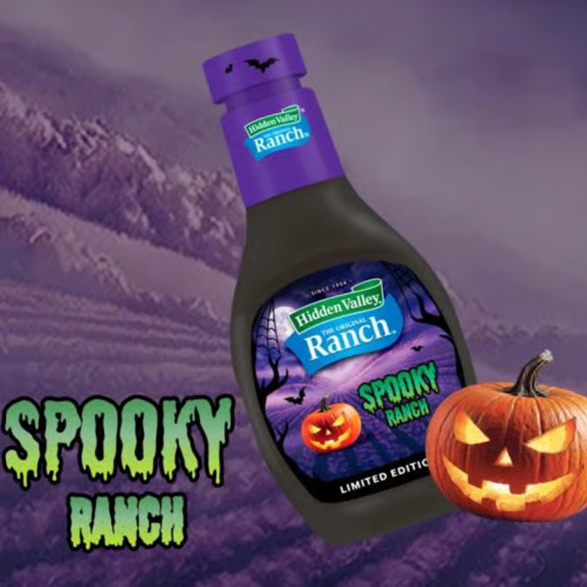 Dexerto's tweet photo. Hidden Valley has turned its iconic ranch dressing completely black for Halloween

The limited-edition Spooky Ranch comes in a glow-in-the-dark bottle available exclusively at Walmart https://t.co/fmxigV1kDm