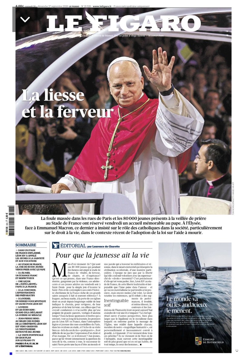 abrezet's tweet photo. Merci! La "une" de @Le_Figaro https://t.co/c6HK4Lh11o