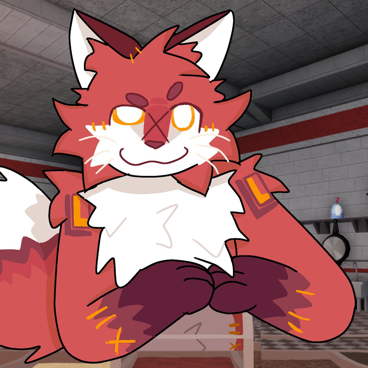 ShoeRubberEater's tweet photo. What are you doing behind the counter Hazzy? #kaijuparadise https://t.co/NR2fbnEmZl