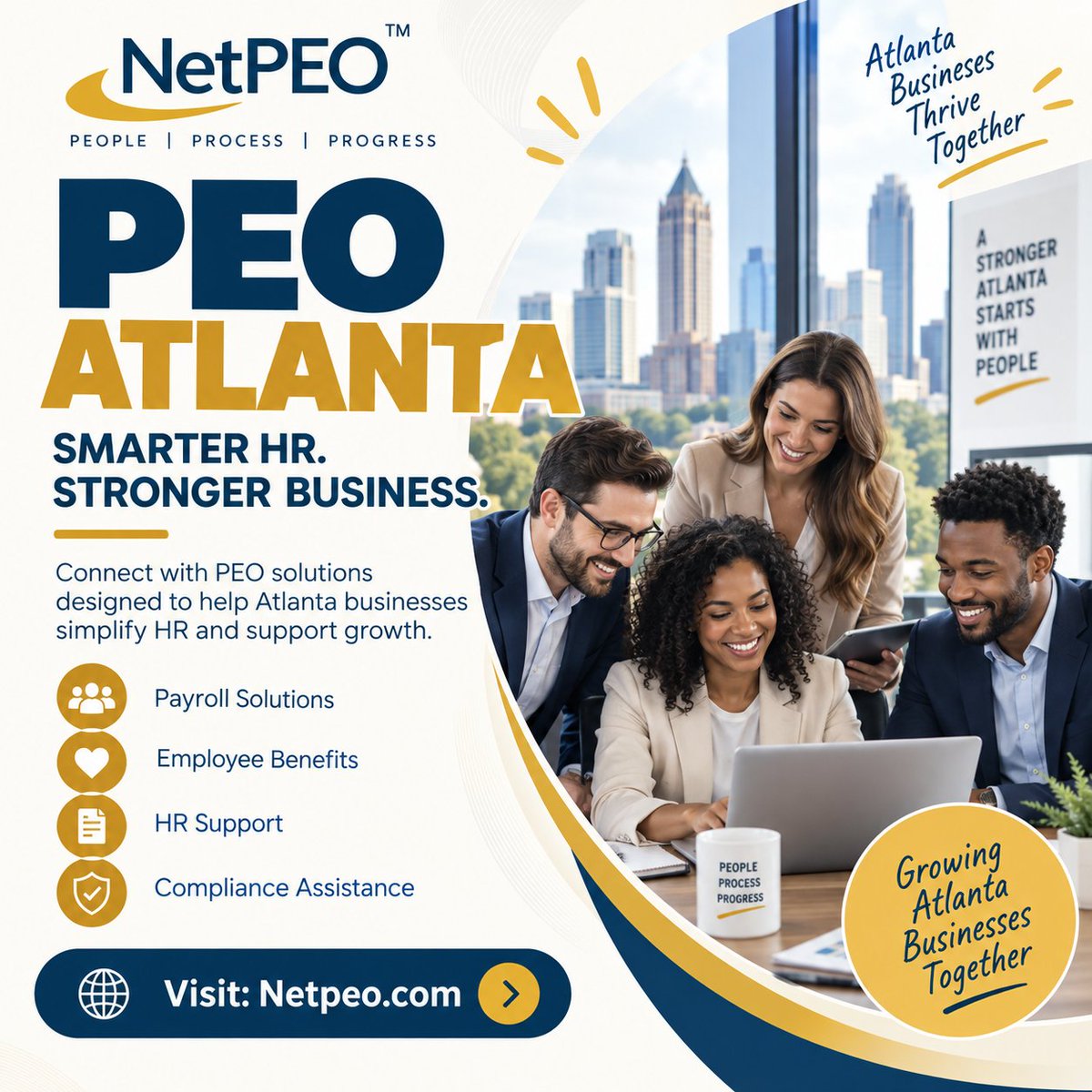 LayneDavlin's tweet photo. Growing an Atlanta business? Let NetPEO simplify HR with payroll solutions, employee benefits, HR support, and compliance assistance, so you can focus on growth.
Visit: https://t.co/1QnLhGU2Cu
#NetPEO #PEOAtlanta #PEOServices #HRSolutions https://t.co/kpkIL06vgi