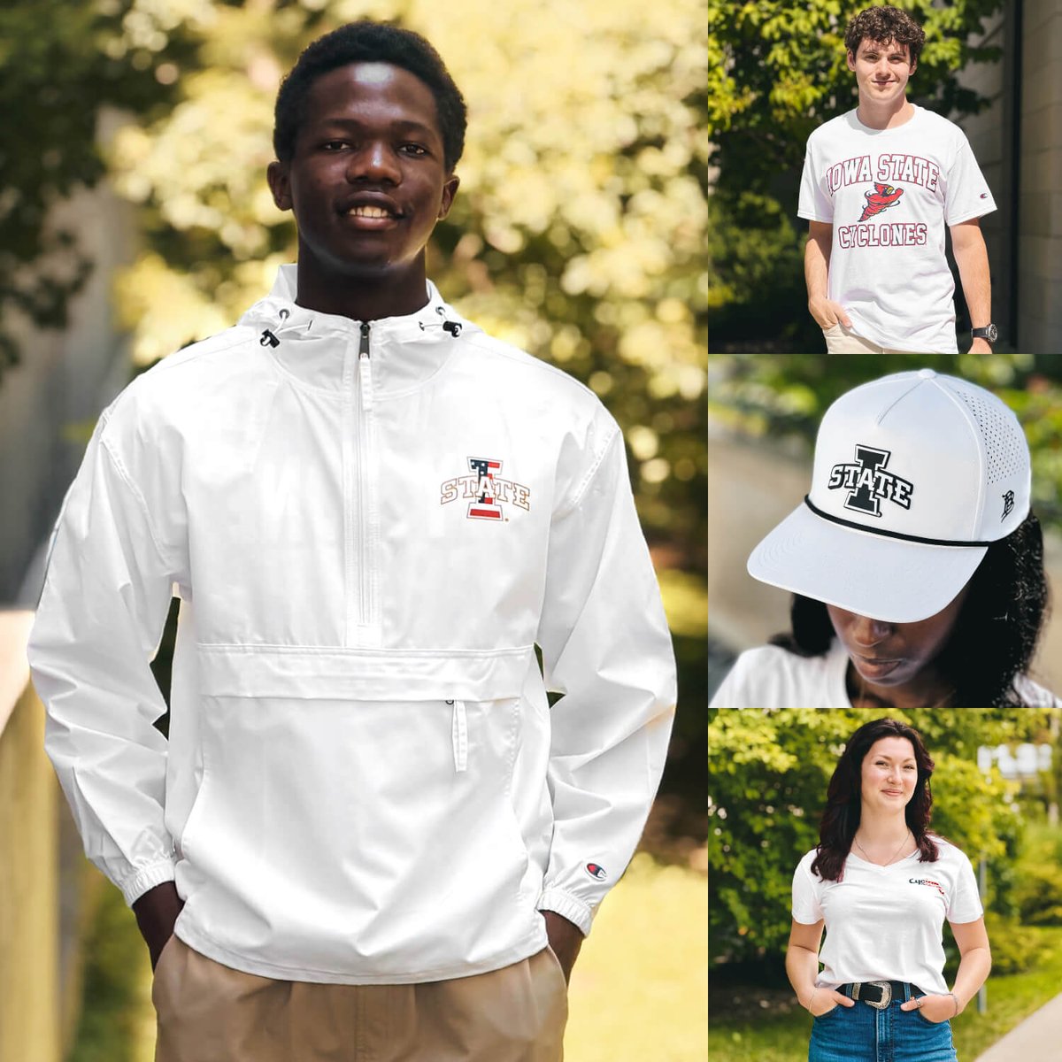 isubookstore's tweet photo. Let's dominate game day in white for @cyclonefb on 9/26 & let your Cyclone pride shine! Grab exclusive deals at @isubookstore—these specials are only available here & they're going fast. Secure your gear now: https://t.co/kY5vM9sjAQ #gocyclones #whiteout https://t.co/Mc1GBIALuG