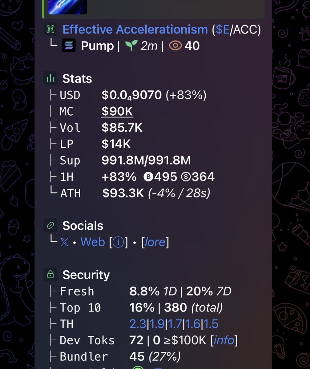 top8wu's tweet photo. $E/ACC
CA

CbcyNo7m1amFWqEQm2m4PLv1UNvpcL3C1Ujm6AkzpKoU https://t.co/KT9ck5j9Dp