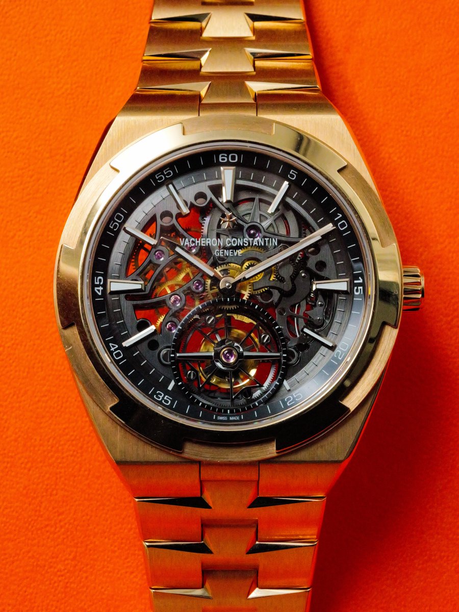ManZonex's tweet photo. Vacheron Constantin Overseas Tourbillon Skeleton in pink gold. https://t.co/iyccpmC0tI