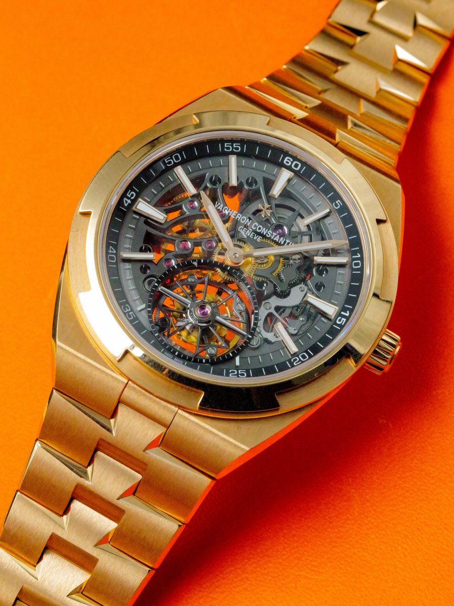 ManZonex's tweet photo. Vacheron Constantin Overseas Tourbillon Skeleton in pink gold. https://t.co/iyccpmC0tI