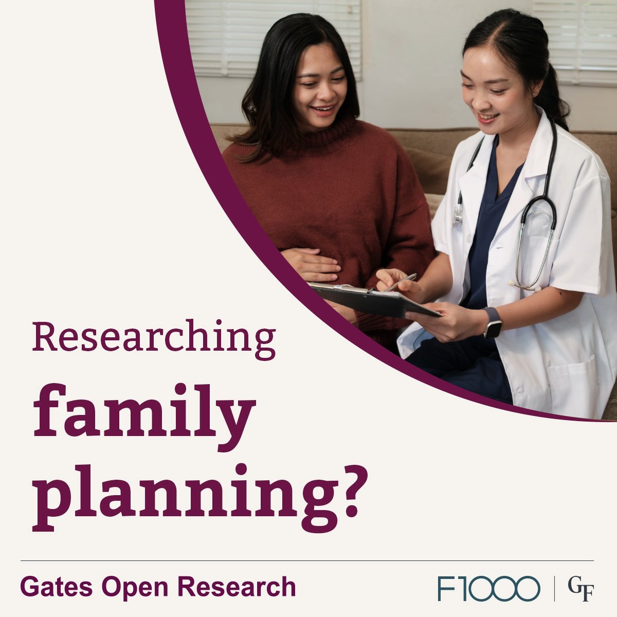 GatesOpenRes's tweet photo. You’re invited to submit your @gatesfoundation funded #FamilyPlanning research! 

Prepare your submission today and benefit from open peer review, rapid publication, and no author-facing fees. 

Find out how: https://t.co/jRhRJ370pj https://t.co/GP9eml3KYB