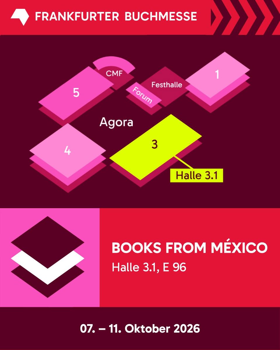 textofilia's tweet photo. Se acerca la Frankfurt @Book_Fair y estamos listos con @lecturable.
Halle 3.1, Stand E96
#Buchmesse #Buchmesse2026 #FrankfurtBookFair #Textofilia #BooksFromMexico https://t.co/1sxtpaFkGX