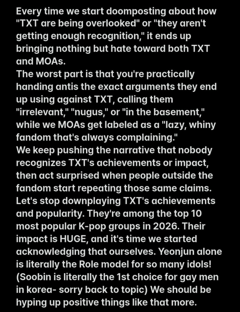 bamgyuiary's tweet photo. #MOAs #moatwt This is kinda long but Everyone please spare me a min and read this🤍 I'm sorry if I sounded harsh but I'm just tired of TXT always getting dragged and hated. I hate it even more when we are the reason sometimes (unintentionally) :( https://t.co/2DIZe9bBJk