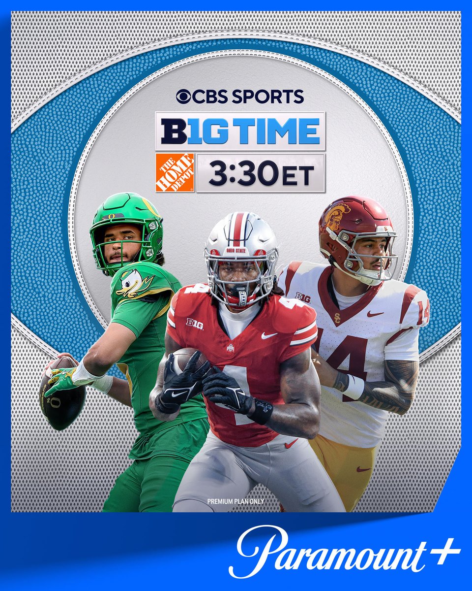 ParamountFanZon's tweet photo. Class is officially in session. 🏈 Big Ten on Paramount+ https://t.co/gzeuwpK8DC https://t.co/10Uyz03iz5