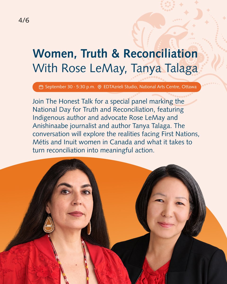 GlobalPluralism's tweet photo. As we approach the National Day for Truth and Reconciliation on Sept 30, we're sharing a few resources for reflection, learning, and action in support of reconciliation with Indigenous Peoples in Canada.

We encourage all to explore these resources, share them with their networks and attend in-person events in support and solidarity with local Indigenous communities.

𝐑𝐞𝐚𝐝𝐢𝐧𝐠

• Introduction to the National Day for Truth and Reconciliation: https://t.co/iD1xst1ej2

• Truth and Reconciliation Commission of Canada: Calls to Action: https://t.co/RZkwTR8kJK

• Residential School History (National Centre for Truth and Reconciliation): https://t.co/VmVIBz1e3q

• Indigenous Peoples in Toronto: An Introduction for Newcomers: https://t.co/DY9afei9s0

𝐋𝐢𝐬𝐭𝐞𝐧𝐢𝐧𝐠

• Auntie Up! – A Celebration of Indigenous Women: https://t.co/FQy95LcHyl

• Women, Truth & Reconciliation (hosted by The Honest Talk) with Rose LeMay and Tanya Talaga: https://t.co/e8I70C4BYM

#NationalDayforTruthandReconciliation #TruthAndReconciliation