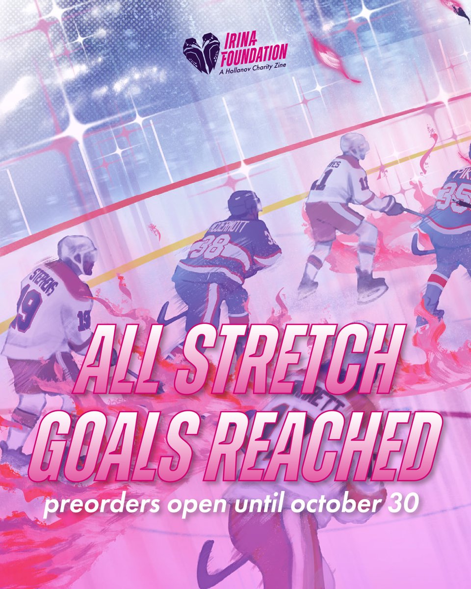 hollanovzine's tweet photo. 🥅 ALL Stretch Goals Unlocked! 🥅

Due to your incredible support, we unlocked EVERY SINGLE STRETCH GOAL in just over an hour! Our All Star &amp; Major League bundles get all the extra goodies, while Junior League gets a zine upgrade with our foil cover + dust jacket. 💕 THANK YOU! https://t.co/PzT8mlnyJn