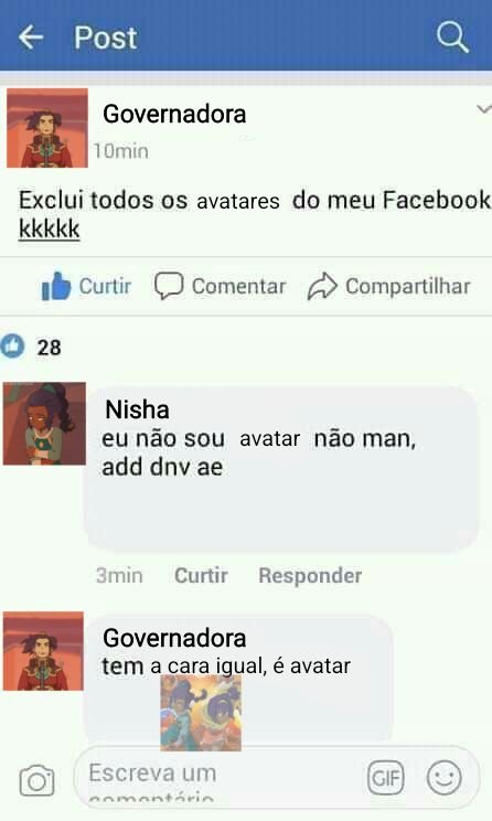 AcervoNisha7h's tweet photo. Eu não sou avatar não mulher

Ib:@jaeacervo https://t.co/F4HCFj0LuU