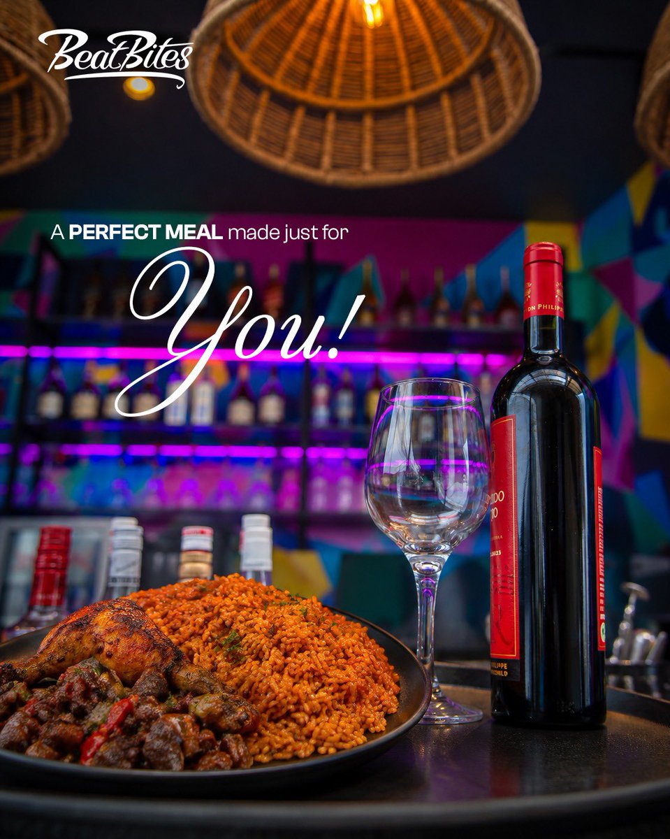 Beatbiteslagos's tweet photo. Some meals are simply made to be savoured. ✨

Beautifully plated, thoughtfully prepared, and paired with the perfect pour — because at BeatBites, every detail belongs on the table.

Your table is ready. 🥂🍽️

#beatbites  #restaurant #finedining #upbeatcentre https://t.co/yGCEUSYZr2