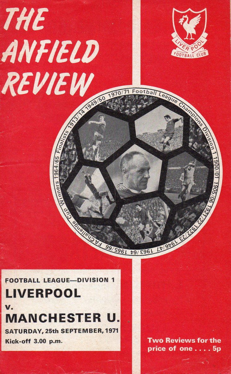 SportsHistory26's tweet photo. On this day 55 years ago @ManUtd a d great rivals @LFC draw 2-2 in the First Division at Anfield
The Pool took a 2-goal lead inside the first 25 minutes but second half goals from the Lawman and Bobby Charlton salvaged a draw for the Manchester Reds
#SportingMemories #United #Liverpool #FirstDivision