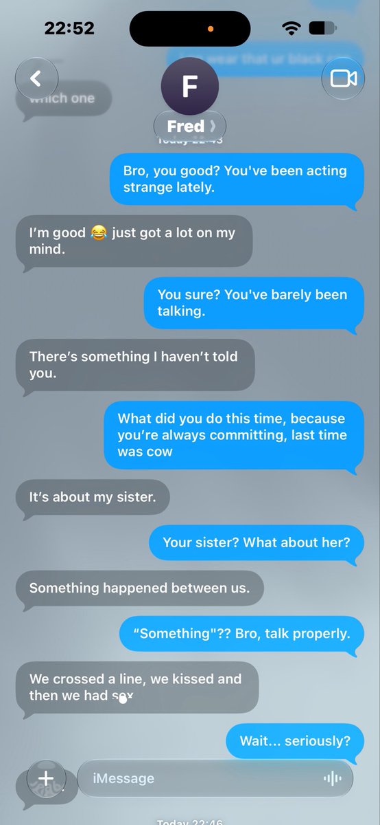 GtfCyres's tweet photo. My friend and i were having a conversation and i think he needs help, first was a cow, now it’s his sister.😭 https://t.co/Z50ykTPNWe