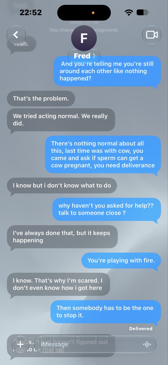 GtfCyres's tweet photo. My friend and i were having a conversation and i think he needs help, first was a cow, now it’s his sister.😭 https://t.co/Z50ykTPNWe