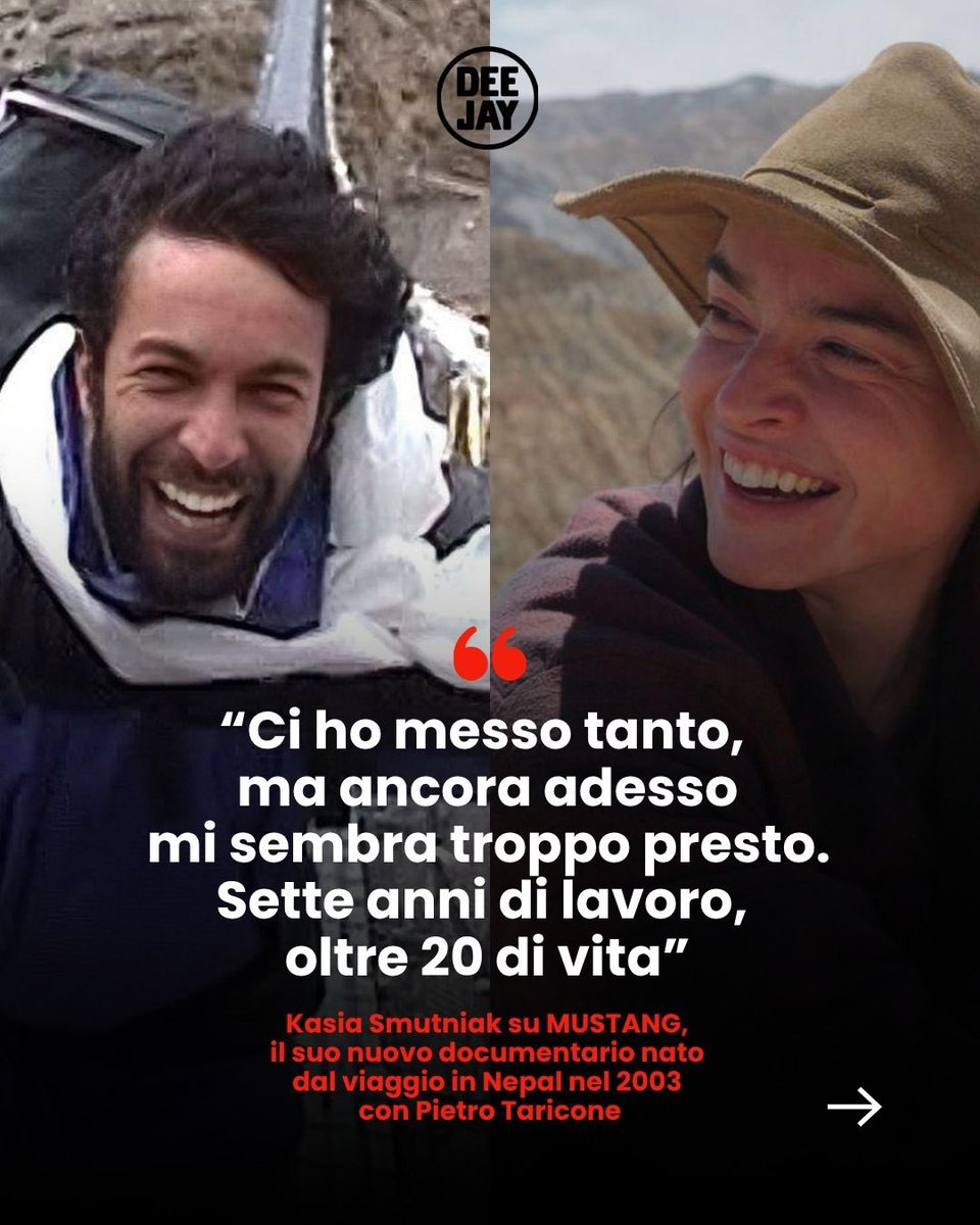 iosonomartix's tweet photo. "Ci ho messo tanto, ma ancora adesso mi sembra troppo presto.
Sette anni di lavoro, oltre 20 di vita"

Kasia Smutniak su MUSTANG, il suo nuovo documentario nato dal viaggio in Nepal nel 2003 con Pietro Taricone e che uscirà a novembre 2026. ⛰️🇳🇵
#GFVIP https://t.co/L6OKYWBw5I