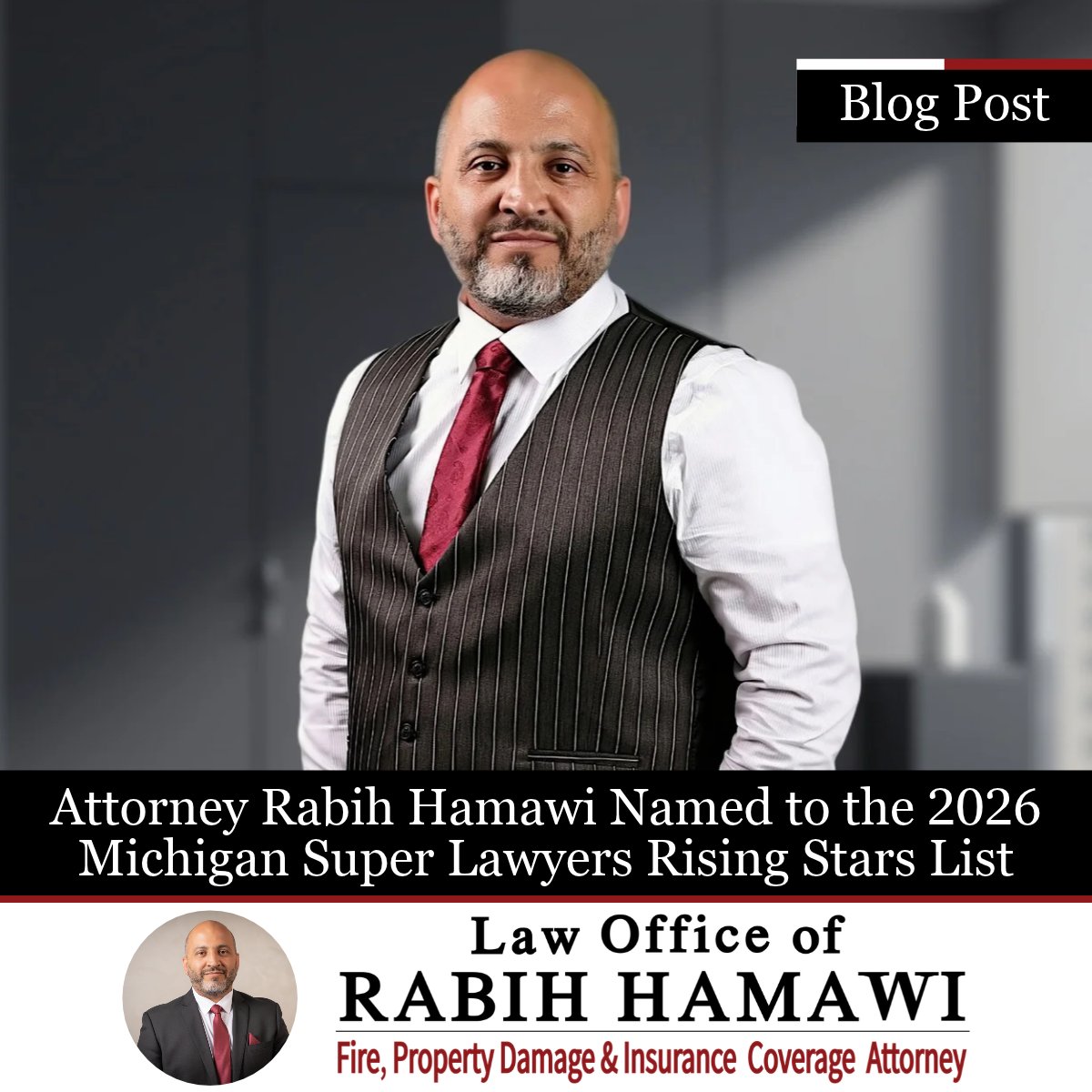 RabihHamawi's tweet photo. Attorney Rabih Hamawi Named to the 2026 Michigan Super Lawyers Rising Stars List.

🌐https://t.co/bqglzRn2T6

#superlawyers #risingstars #michiganattorney #insurancecoverage #insuranceattorney #propertyinsurance #propertydamage #fireinsurance #insuranceclaims https://t.co/K8dlpXMJ9X