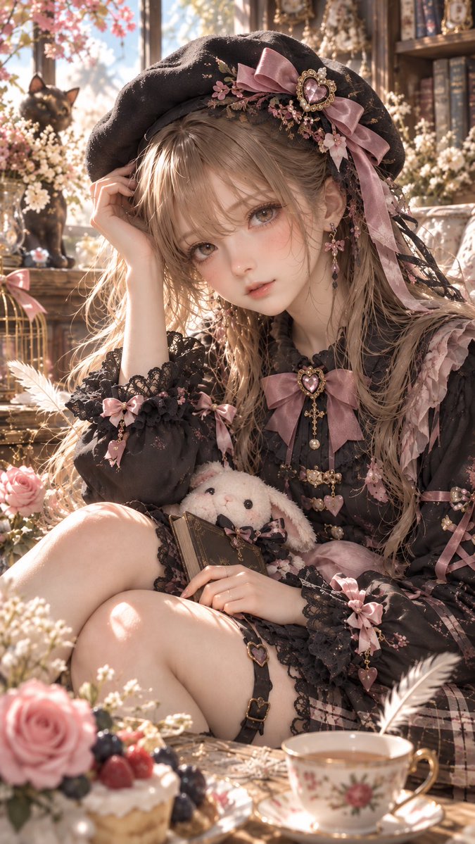 mina_pinkdays's tweet photo. 企画参加させていただきます🎀✨
「帽子姿のうちの子」で参加です🖤

いつもと少し雰囲気を変えて、
お気に入りの帽子を主役にしてみました☺️

素敵な企画ありがとうございます✨🫶

#帽子姿のうちの子 #うちの子 #AIイラスト #AIart https://t.co/V11nfQfPiE