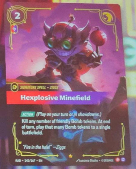 RiftboundReport's tweet photo. Ziggs Legend &amp; Signature Spell have been revealed during a panel at #RQLA!

#RBRadiance https://t.co/HjPjtdpCpg