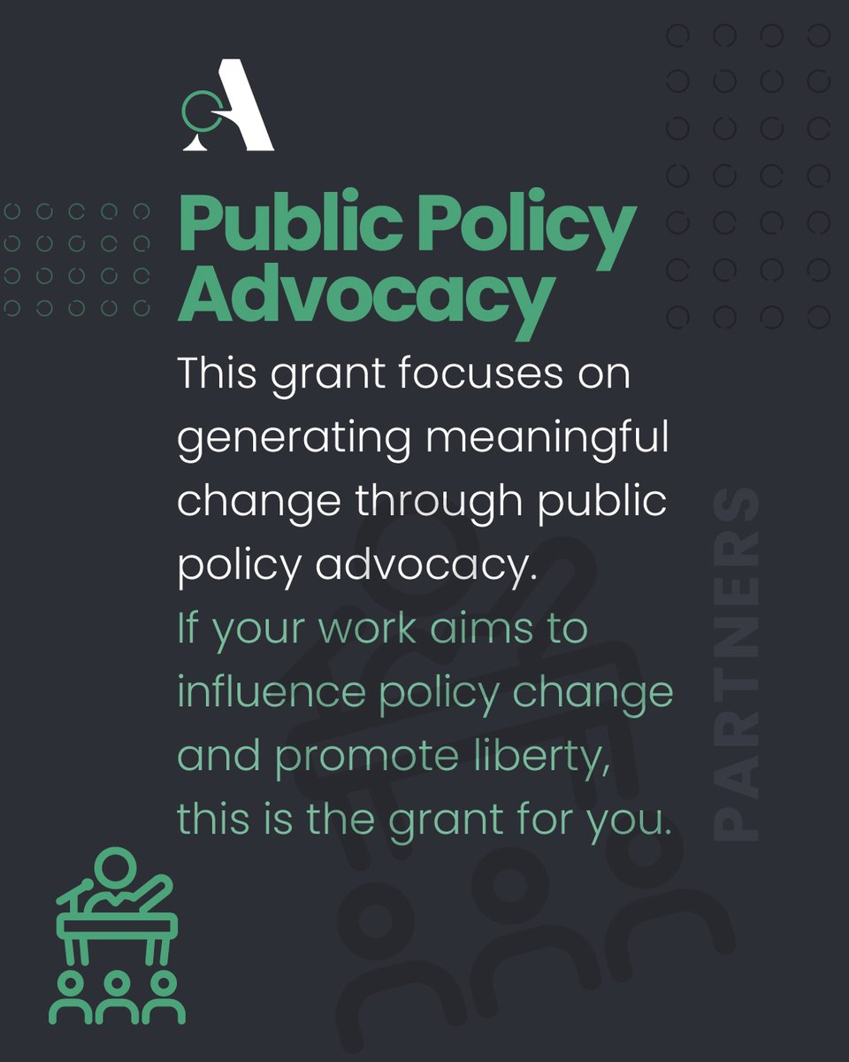 AtlasNetwork's tweet photo. 🚨 Final call: October 1 is the deadline for this grant cycle.

Our partners are working every day to expand freedom in their communities. They know which barriers need to come down, whose voices need to be heard, and what their organizations need to make lasting progress. We’re proud to support that work.

If you have a priority project ready to move forward, explore the opportunity that best fits your goals:

🔹 Public Policy Advocacy: Pursue meaningful change through policy reform.
🔹 Engaging Hearts & Minds: Reach people with the ideas and values of a free society.
🔹 Organizational Capacity: Build the strength and infrastructure your organization needs to grow.

Partners may submit up to two applications per cycle. Organizational Capacity is also open to non-partners who have been invited to apply after submitting a letter of interest.

Review the requirements and apply by October 1. If you have questions, reach out to your regional grants support representative.

Learn more and apply: https://t.co/kLUgctQ32Q