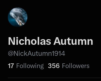 NickAutumn1914's tweet photo. Big shoutout to all three (3) real people that follow me. I would do anything for you people https://t.co/I2ObjkL467