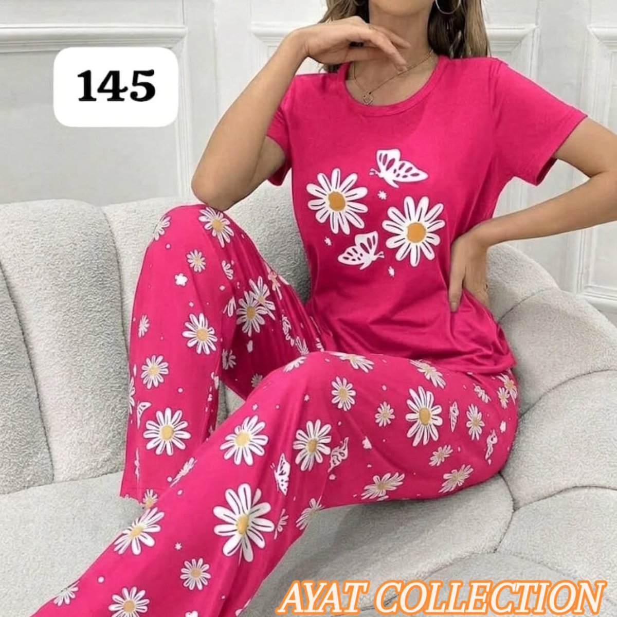 Tyler_Rei's tweet photo. AYAT COLLECTION New Arrivals: Soft, breathable cotton jersey 2-piece loungewear set. Perfect for home, sleep and chill days. Sizes M, L, XL. Price: 1549/- with DC. https://t.co/tbEweFOZiL