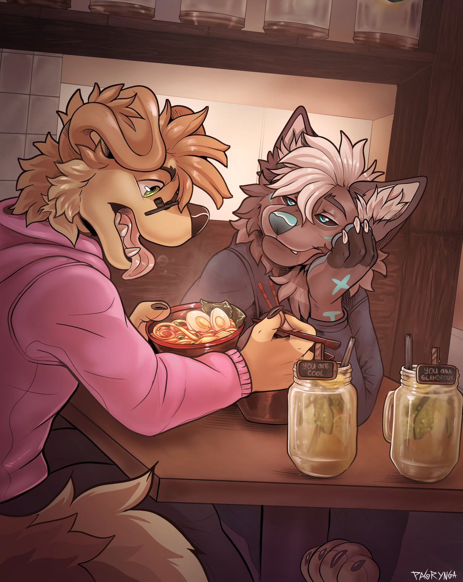 MaxFluffys's tweet photo. Ramen date~ ❤️

@pagrynga https://t.co/RdVmVonWFJ