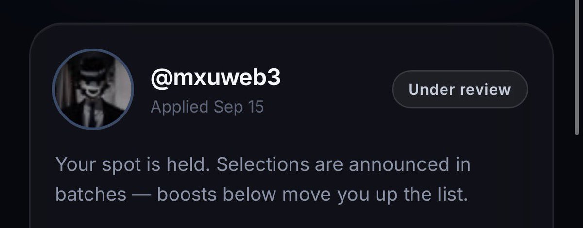 mxuweb3's tweet photo. Still not selected 🥹 

I was one of the earliest to submit for the whitelist 

Anyways not losing hope

Intern will see it someday 🙏🏻

Should i also deserve to be a $RUNNER? https://t.co/bH4QHiFgX5