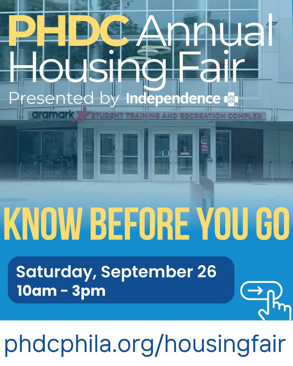 PHLPlanDevelop's tweet photo. Swipe to see a little of what you can expect at tomorrow's PHDC Annual Housing Fair presented by @IBX !

Get ready for fun, giveaways, entertainment, and TONS of valuable info from experts all over the city!

Get your tickets now! https://t.co/JEeRRW7bLz https://t.co/U5KYlcHzp6