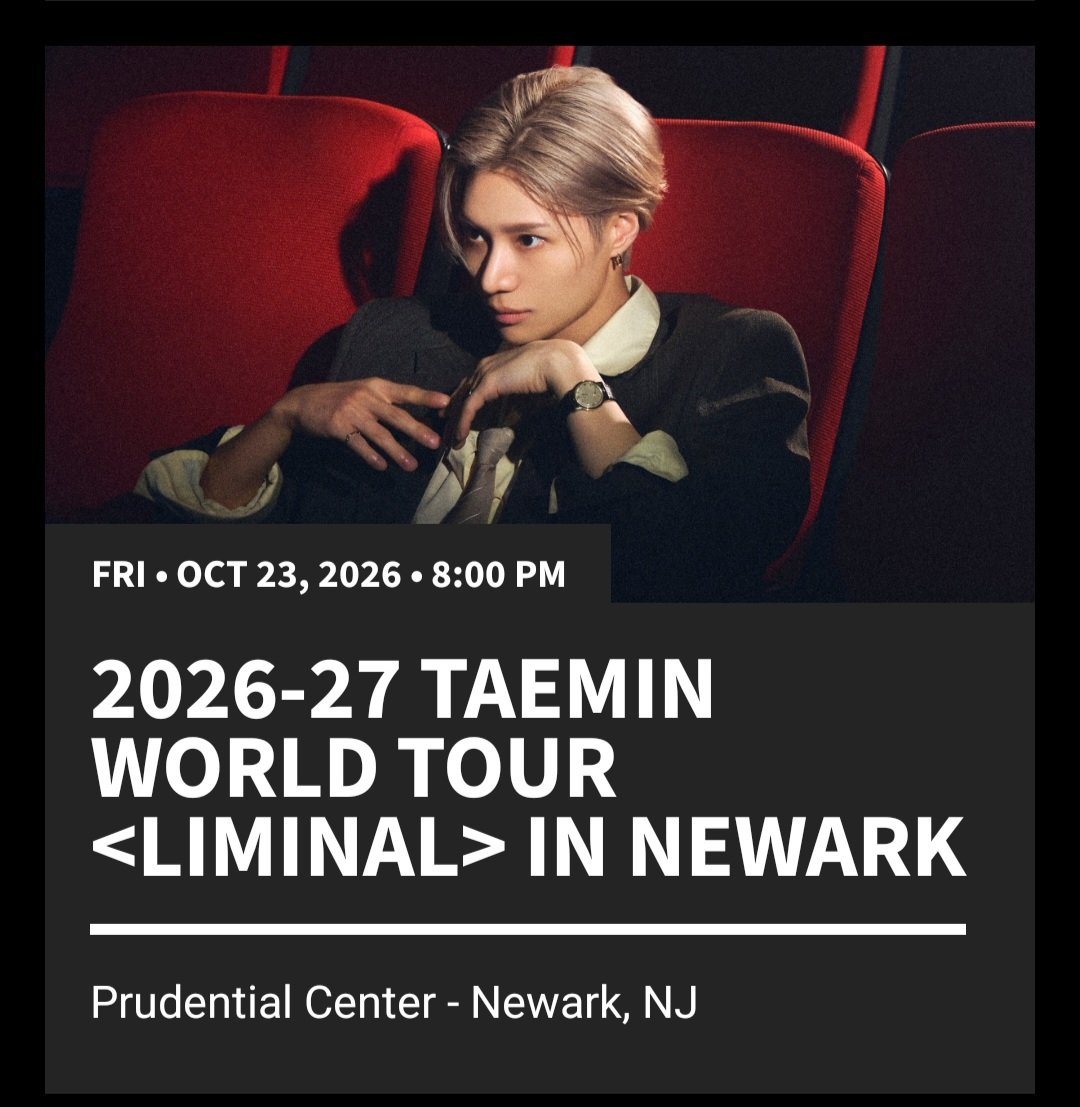 Chogibops's tweet photo. WTS | TAEMIN WORLD TOUR <LIMINAL> IN NEWARK X2 TICKETS

Have extra tickets selling for $240 each!

Payment - Can do PayPal or Zelle!

DM for any questions!

#TAEMIN #TAEMINWORLDTOUR https://t.co/c6oWU2UnDT