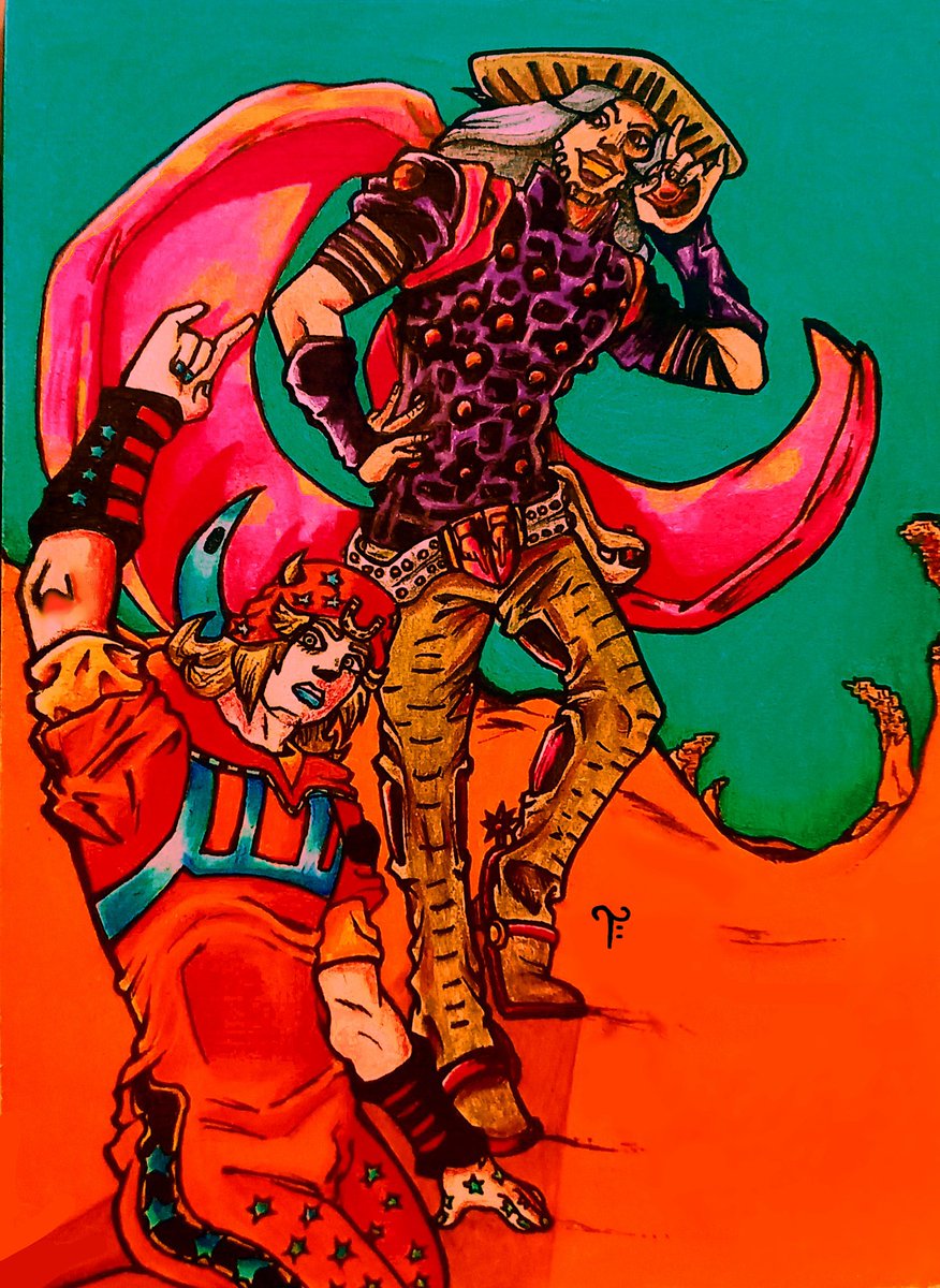RainwiIl's tweet photo. The new episode is finally here! 
#Steelballrun #JJBA https://t.co/SnlKXcnmMR