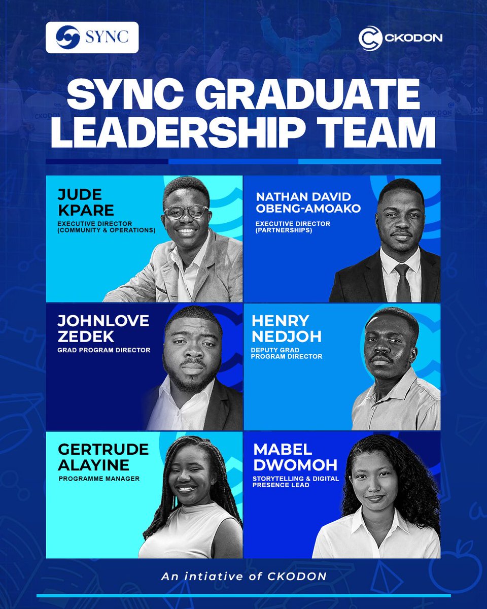 _ckodon's tweet photo. The official launch is here🥳🎊

We are introducing our lovely integral team members who are working together with our amazing mentors behind the scenes to make the Ckodon mentorship program bigger, better and impactful.

Our new platform “Sync” is live!!! https://t.co/IEID65rd1l
