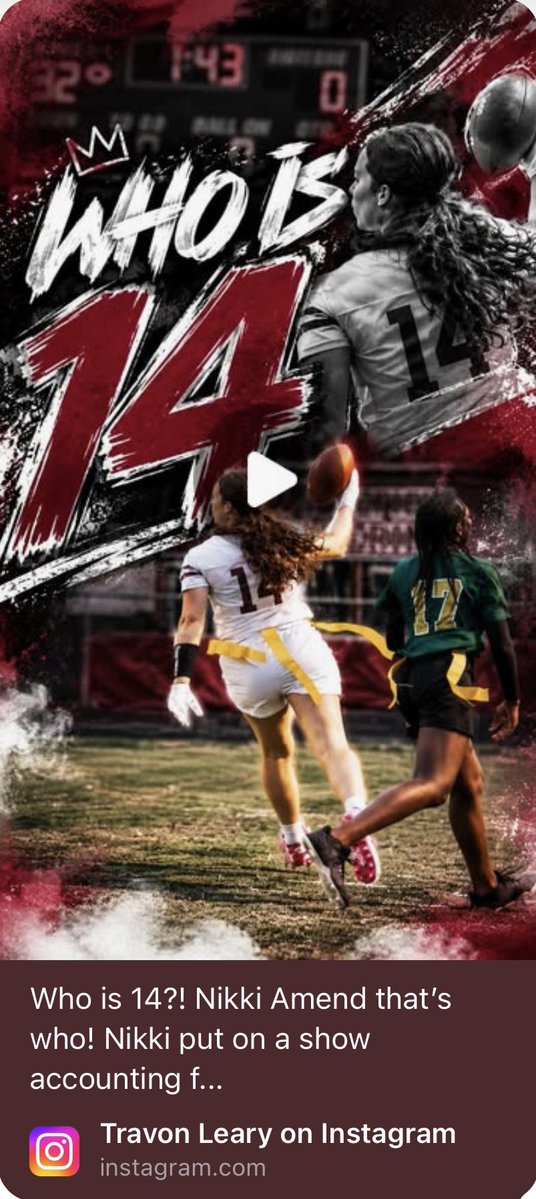 nicoleamendflag's tweet photo. Thank you for the coverage @TravonLearyFilm ! Let’s go Wakefield!
@CoachFlagFball @WolverinesWHS https://t.co/gBQNeAVq0v