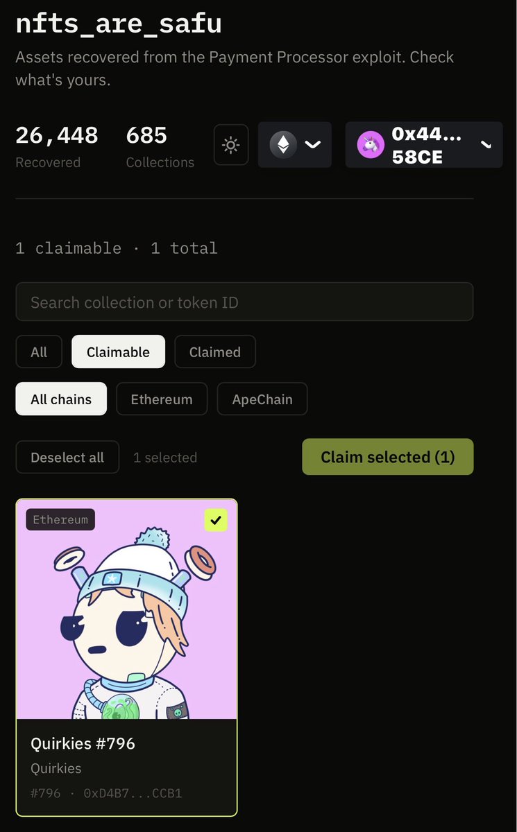 SwooBoo313's tweet photo. @0xQuit U Saved SquidSwoO 🤯🫂😭 https://t.co/MVvlGLpr0h
