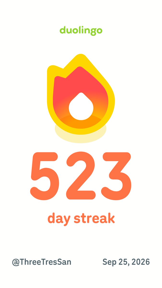 ThreeTresSanXbx's tweet photo. 🇯🇵 Its just a matter of time #Duolingo #Japanese #SuperDuolingo https://t.co/xu2I2xeDNM