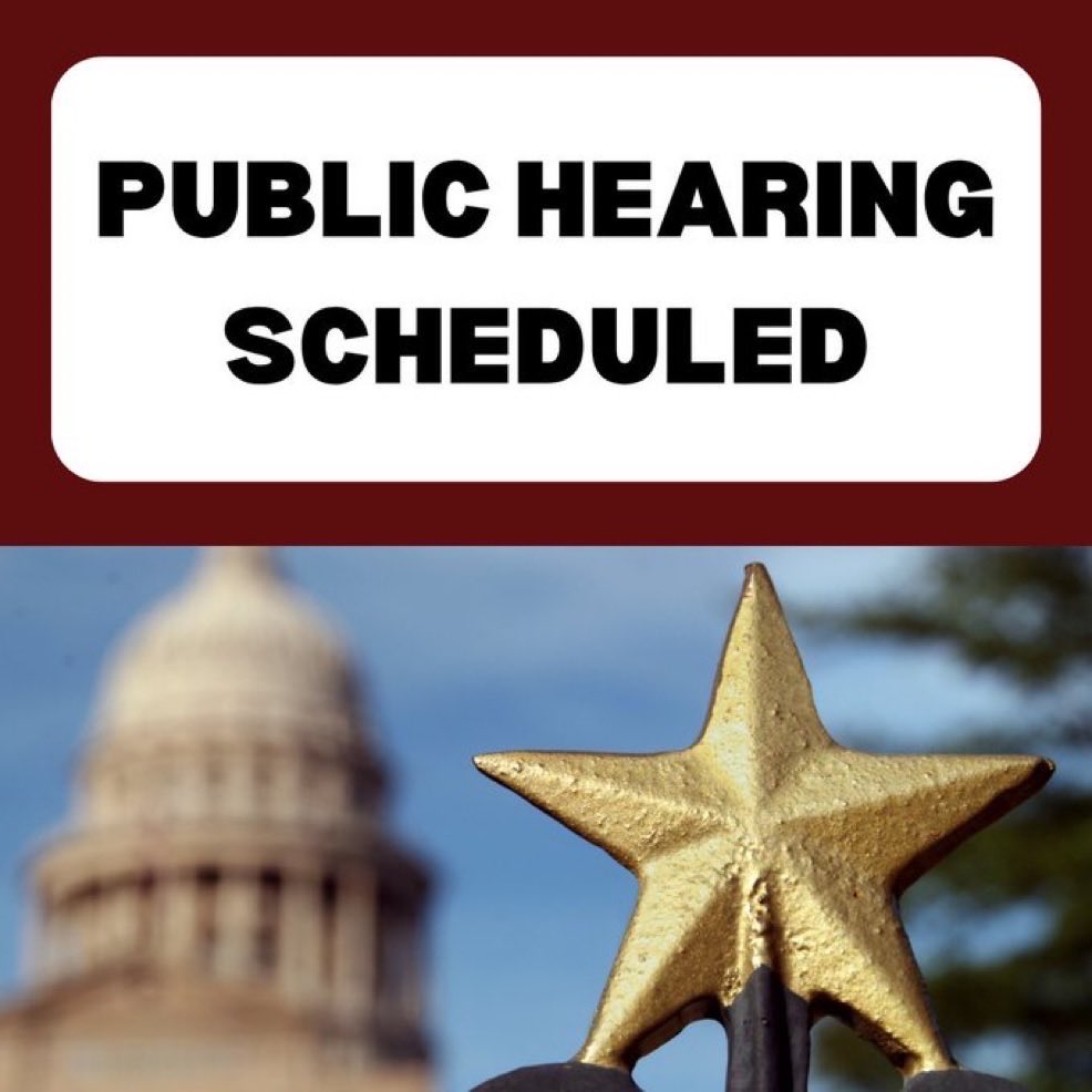 TASB_GR's tweet photo. Senate Education Committee meets 10/6 and 10/7 at 8 am each day. 

Public testimony - 2 minutes per person. #txlege 

View hearing notices: 

https://t.co/0VbECjWI7U

Watch live: 

https://t.co/JH0iiLJ3dP https://t.co/AOEbutFfbS