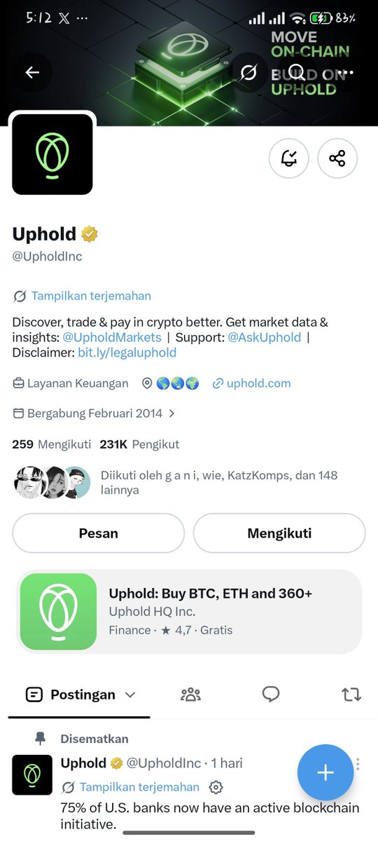 ItsmePuko's tweet photo. @UpholdInc Happy Friday Uphold team! 
Would love to land that 100 in $XRP . 
Thanks for this opportunity! 🔥 https://t.co/TalikGWk6H